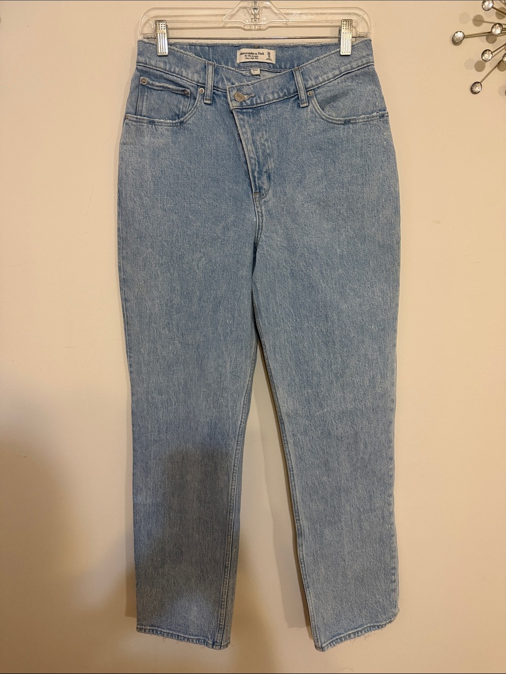 Abercrombie & Fitch High-Rise Light Wash Jeans
